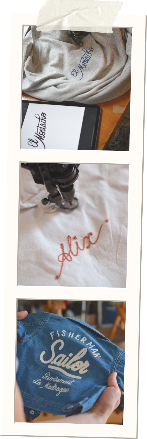 embroidery examples polaroid